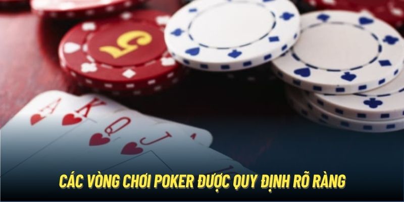 Các vòng chơi Poker được quy định rõ ràng